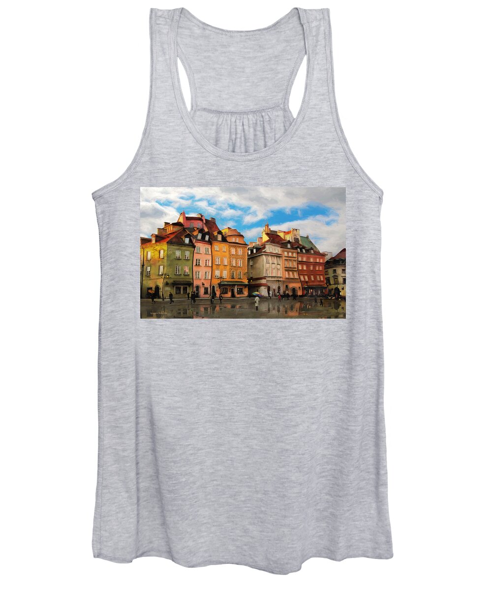  Women's Tank Top featuring the photograph Old Town in Warsaw # 23 by Aleksander Rotner