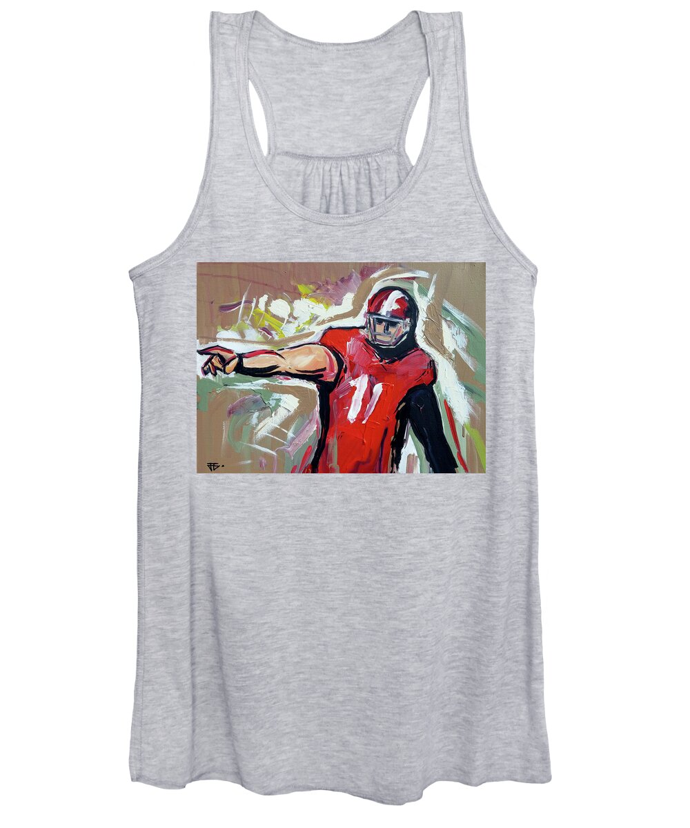  Women's Tank Top featuring the painting The pass by John Gholson