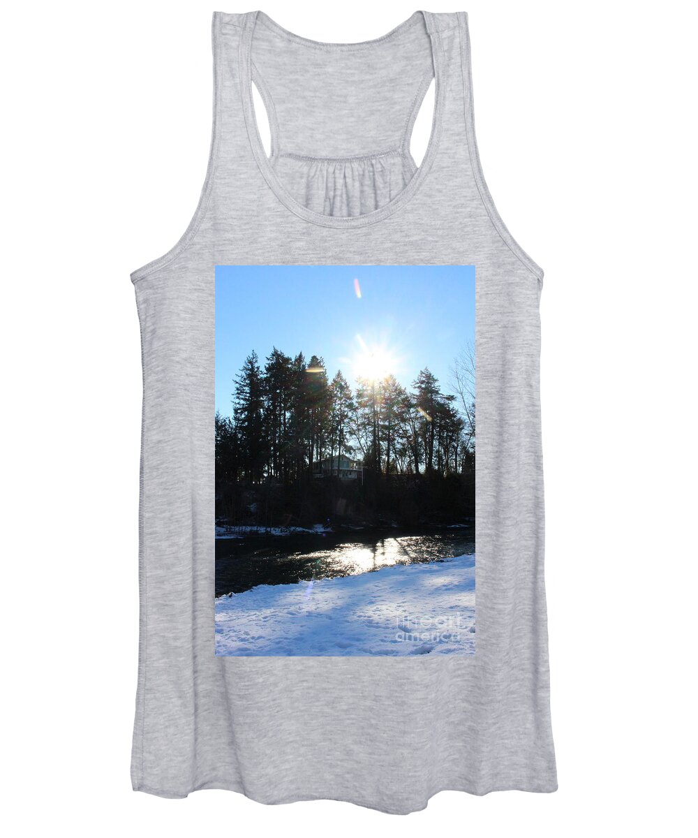 Rogue River Women's Tank Top featuring the photograph The Rogue River tree topper by Marie Neder