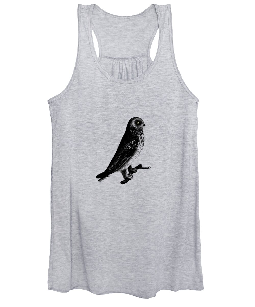 Short Eared Owl Women's Tank Top featuring the photograph The Short Eared Owl by Mark Rogan