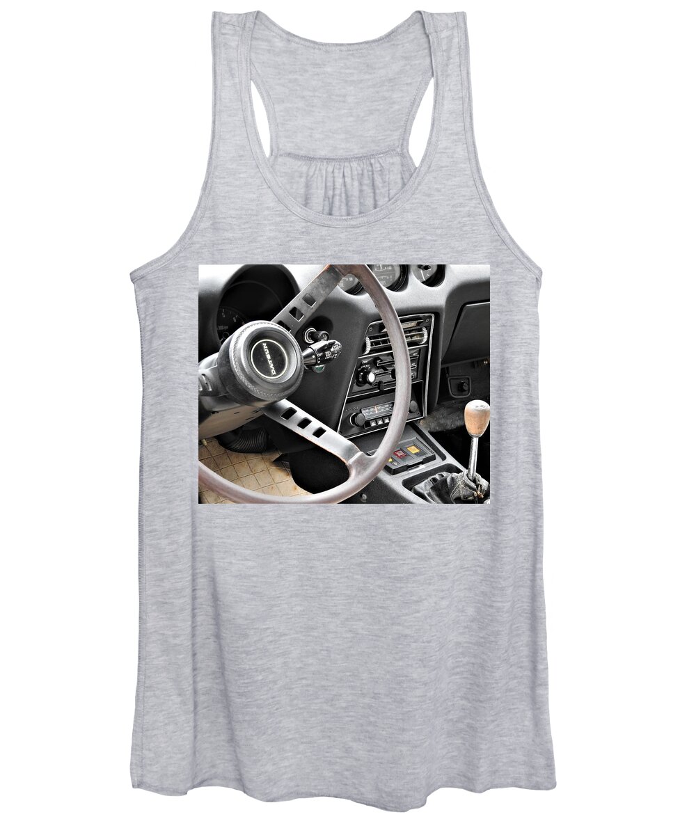 Vintage Cars Women's Tank Top featuring the photograph The Sportscar Of The Seventies by Jan Gelders