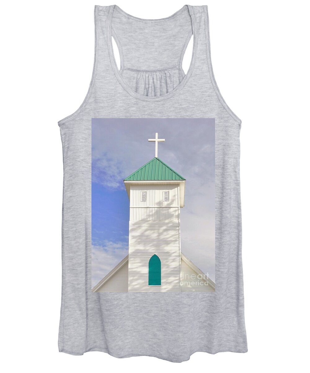 Steeple Women's Tank Top featuring the photograph The Steeple by Merle Grenz