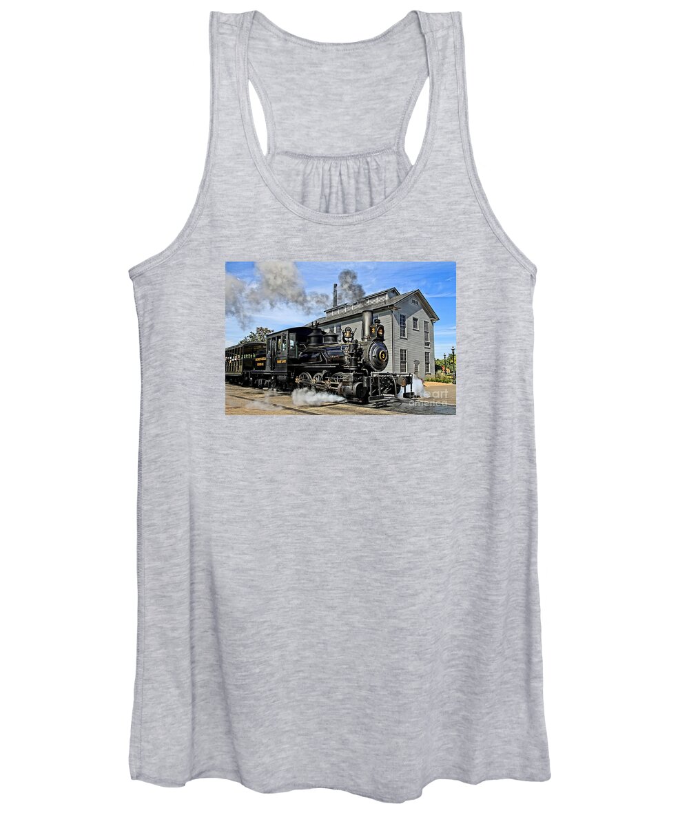 Train Women's Tank Top featuring the photograph The Torch Lake by DJ Florek