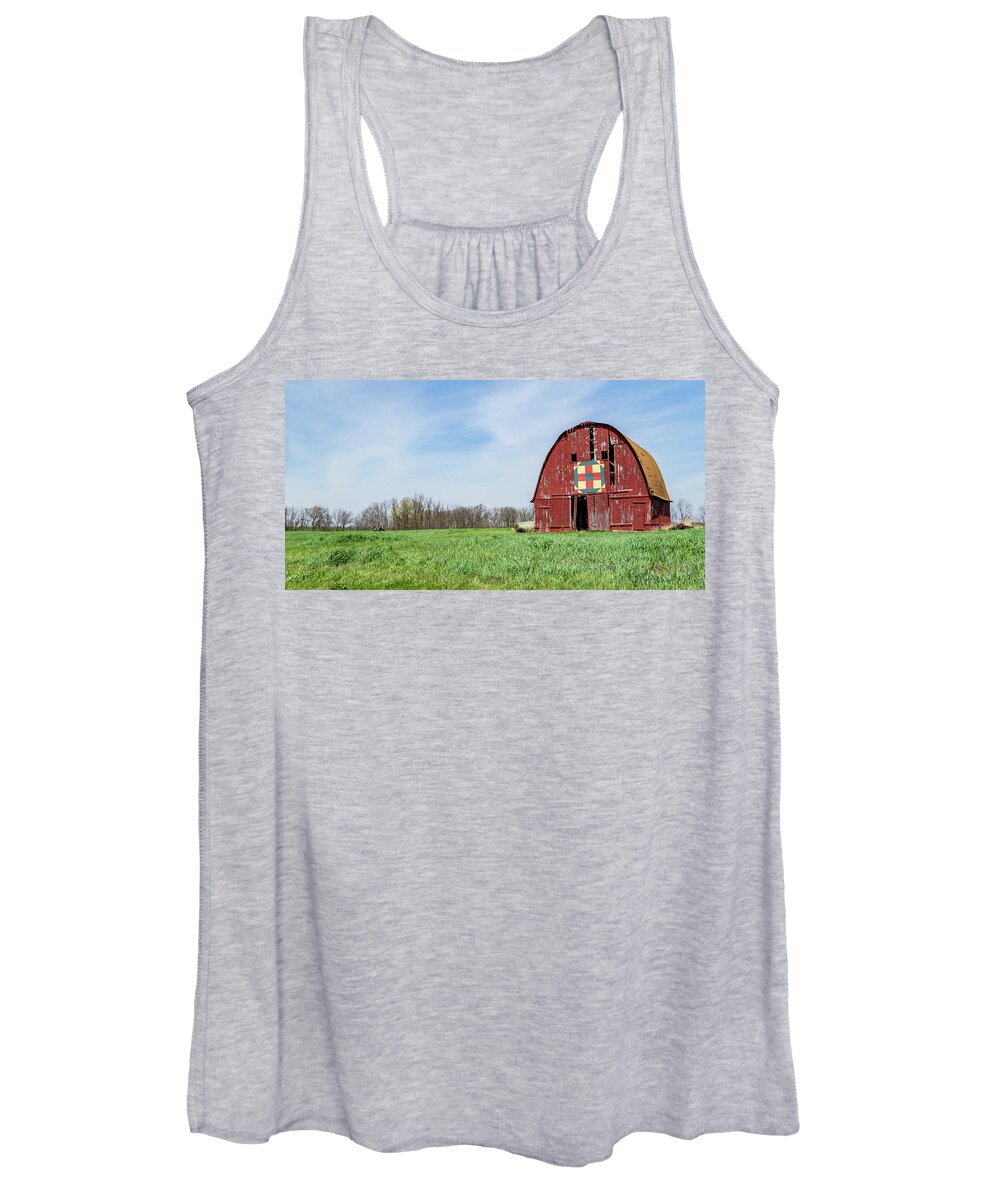 Barn Women's Tank Top featuring the photograph The Trail by Holly Ross