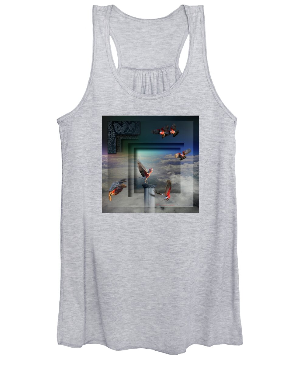 Digital Photo Art Women's Tank Top featuring the digital art The treasure of play by Ian Anderson