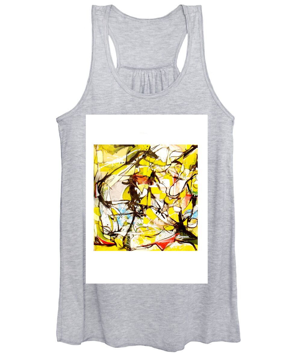 Abstract Women's Tank Top featuring the painting The Upstate New York Incident by Drew Eurek