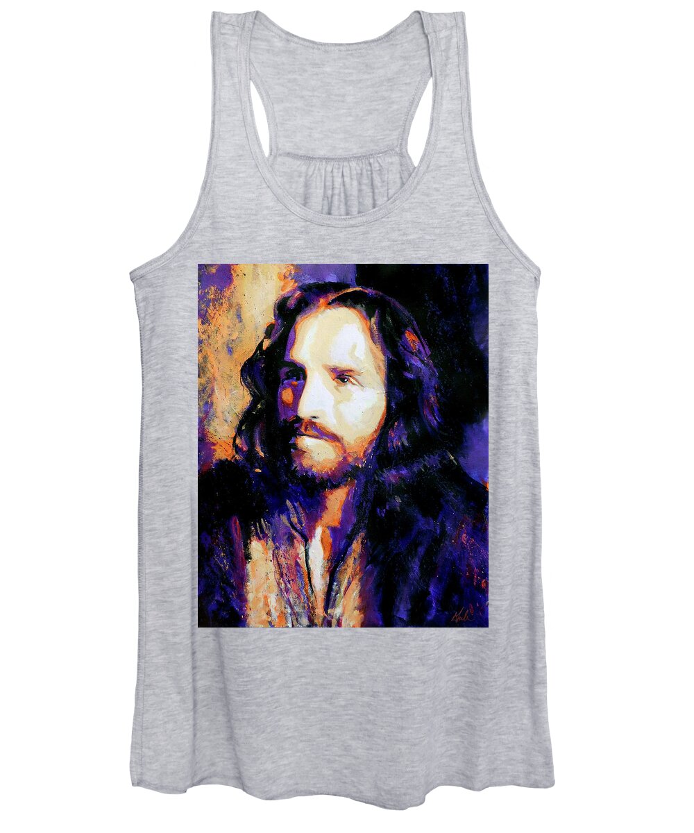 Jesus Christ Women's Tank Top featuring the painting The Way by Steve Gamba