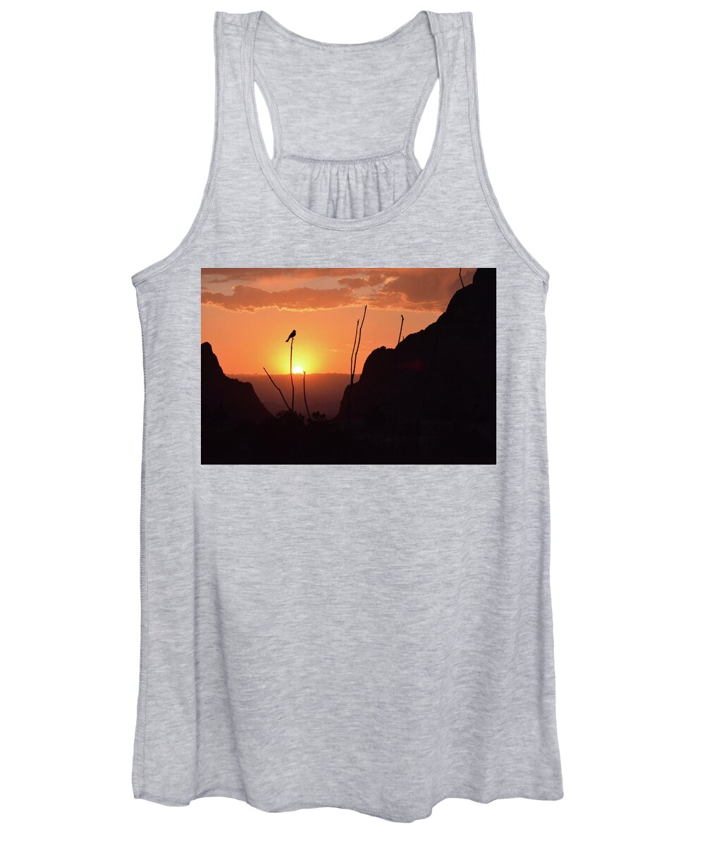 Sunset Women's Tank Top featuring the photograph The Window by Alan Lenk