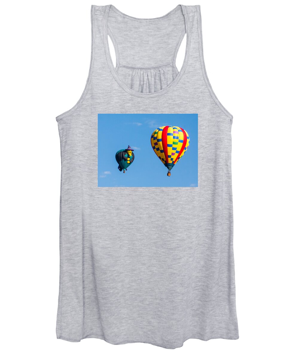  Multiple Hot Air Balloons Women's Tank Top featuring the photograph You are now a balloon by Charles McCleanon
