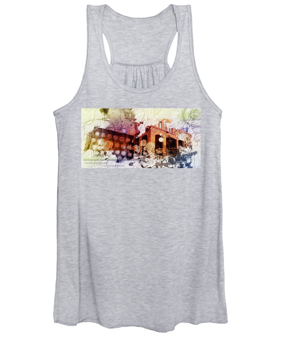 Creative Women's Tank Top featuring the photograph Them olden days by Deb Nakano