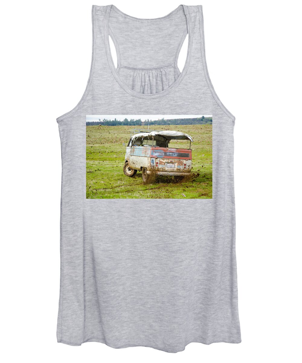 Mount Shasta Women's Tank Top featuring the photograph Time to Make the Donuts by Richard Kimbrough