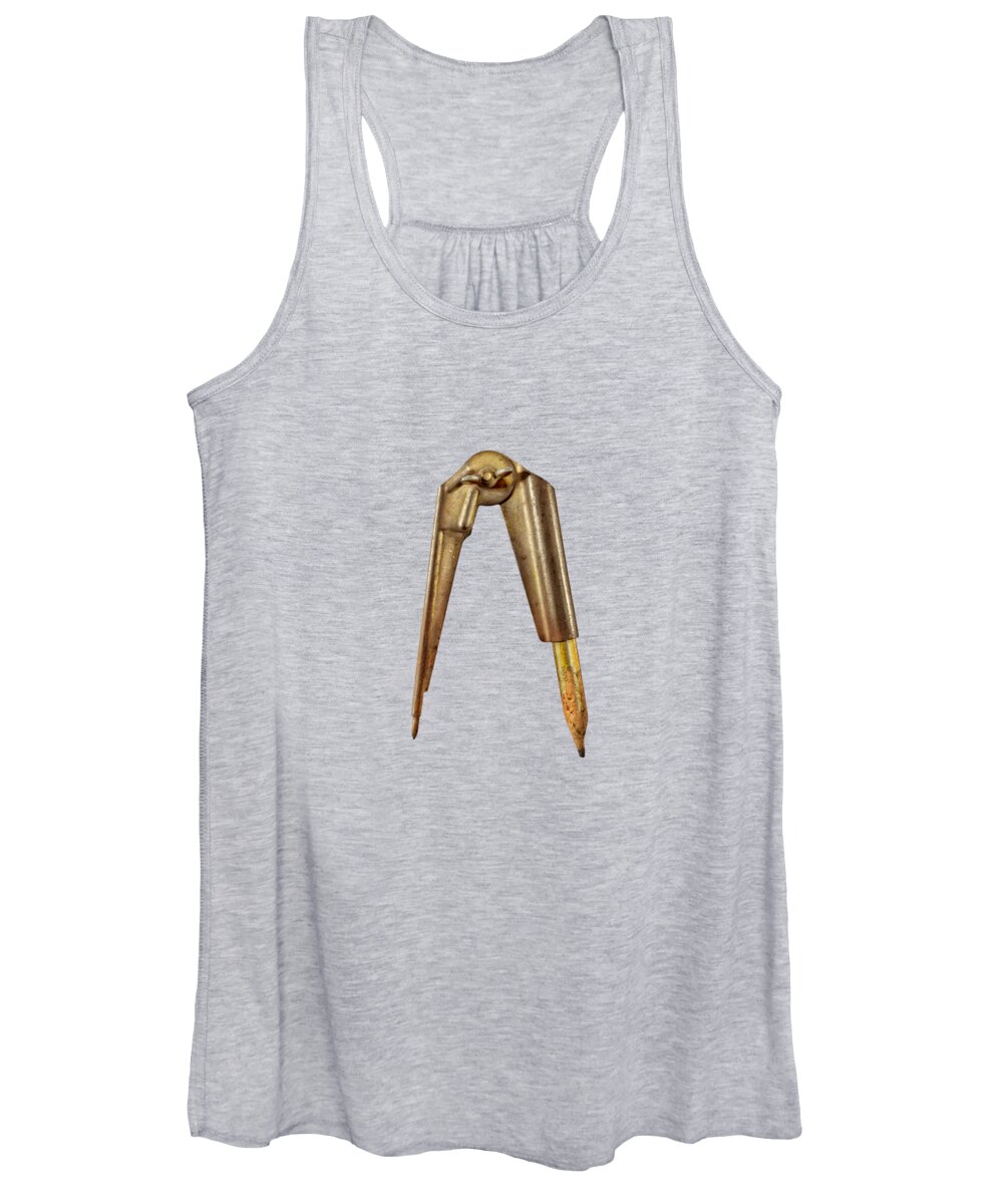Industry Women's Tank Top featuring the photograph Tin Shop Compass by YoPedro