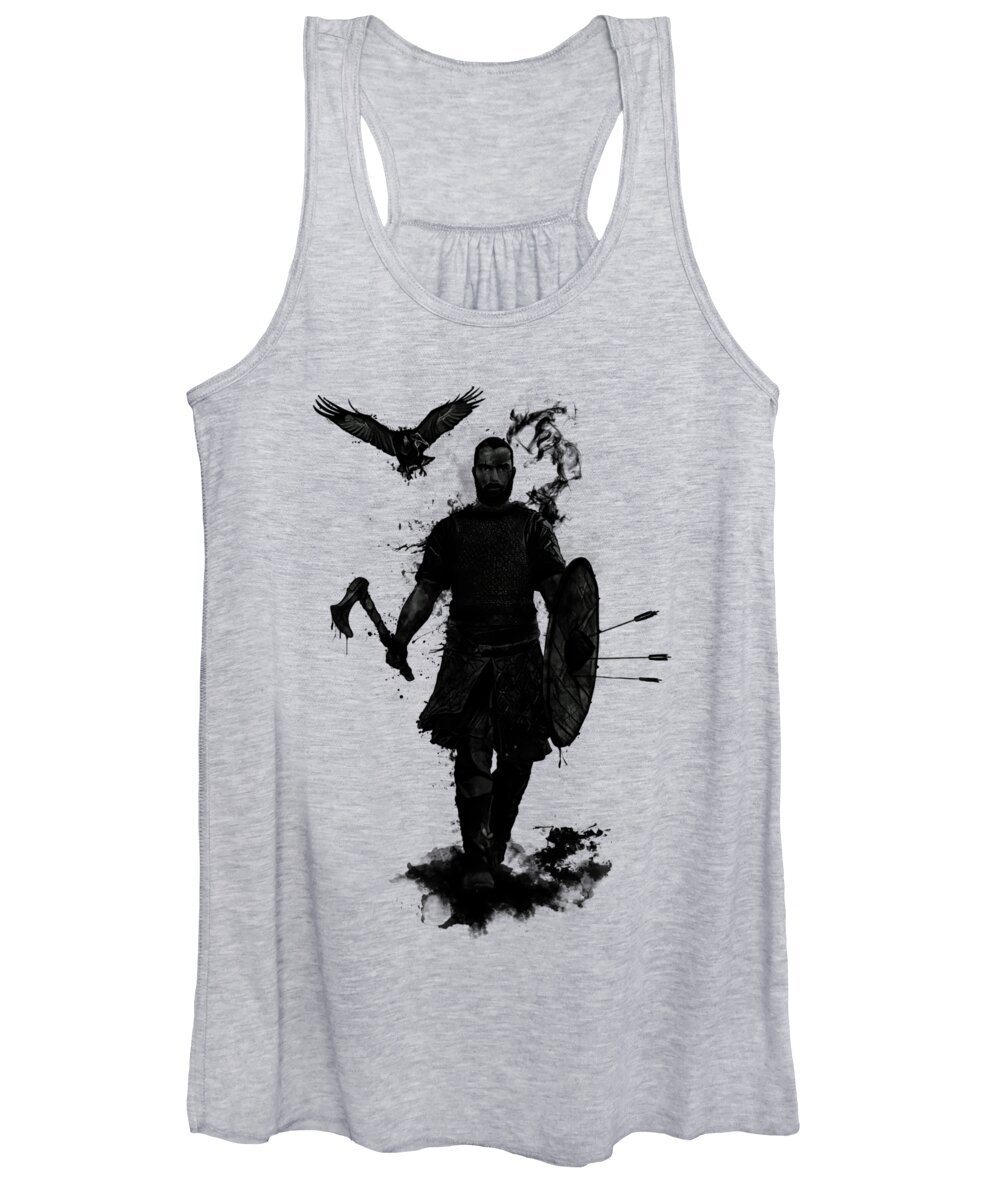 Viking Women's Tank Top featuring the mixed media To Valhalla by Nicklas Gustafsson