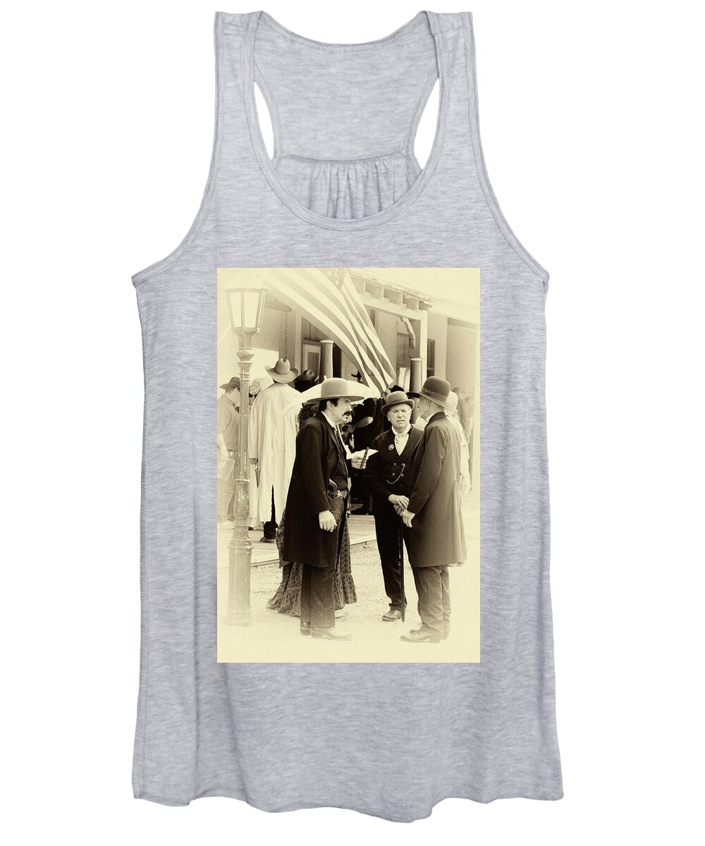Tombstone Women's Tank Top featuring the photograph Todays Business by Chris Smith