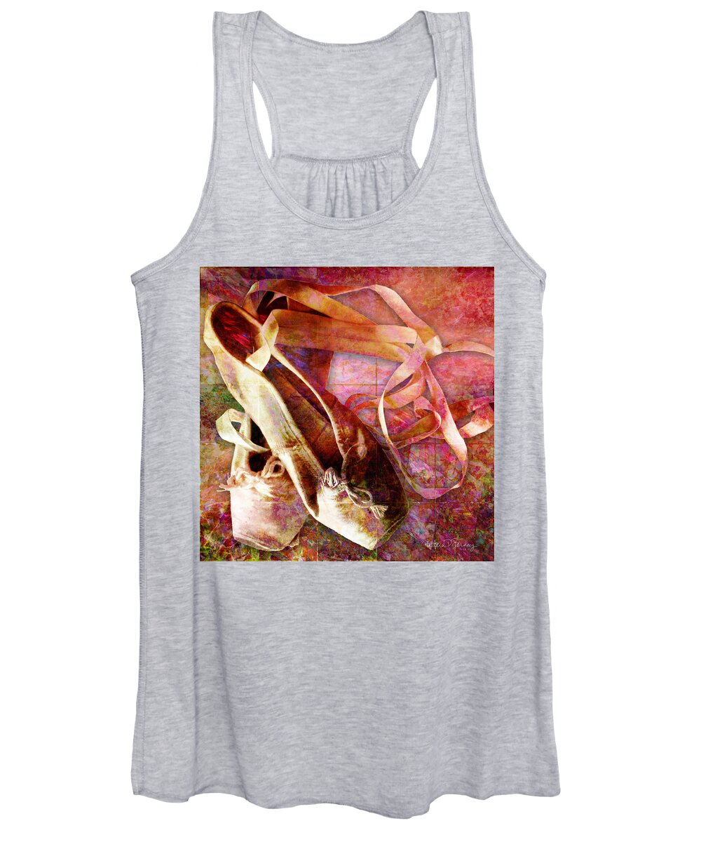 Ballet Women's Tank Top featuring the digital art Toe Shoes by Barbara Berney