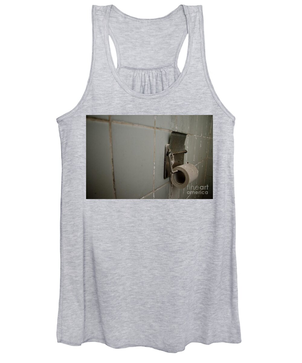 Toilet Paper Women's Tank Top featuring the photograph Toilet paper by Mats Silvan