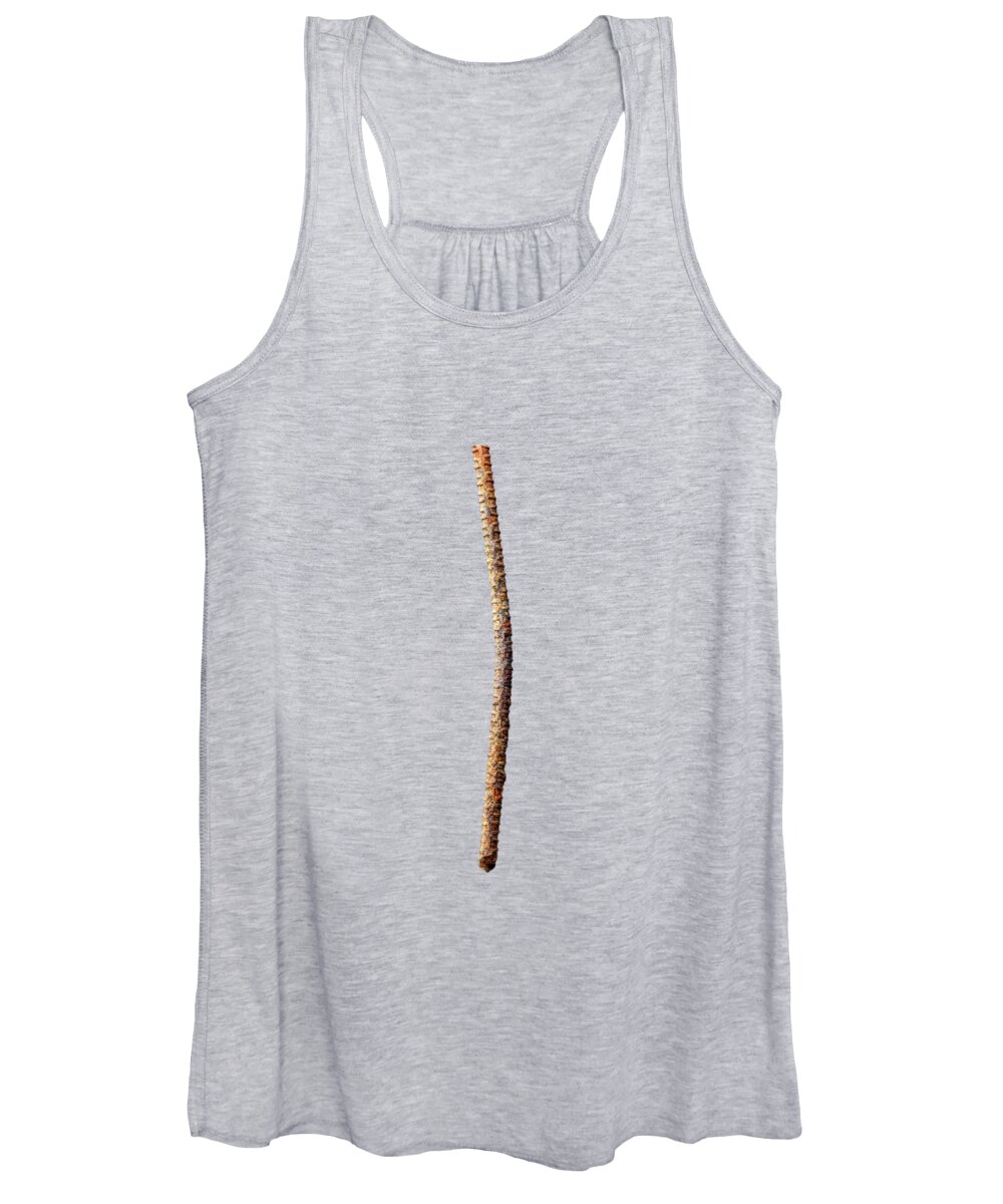 Art Women's Tank Top featuring the photograph Tools On Wood 54 on BW by YoPedro