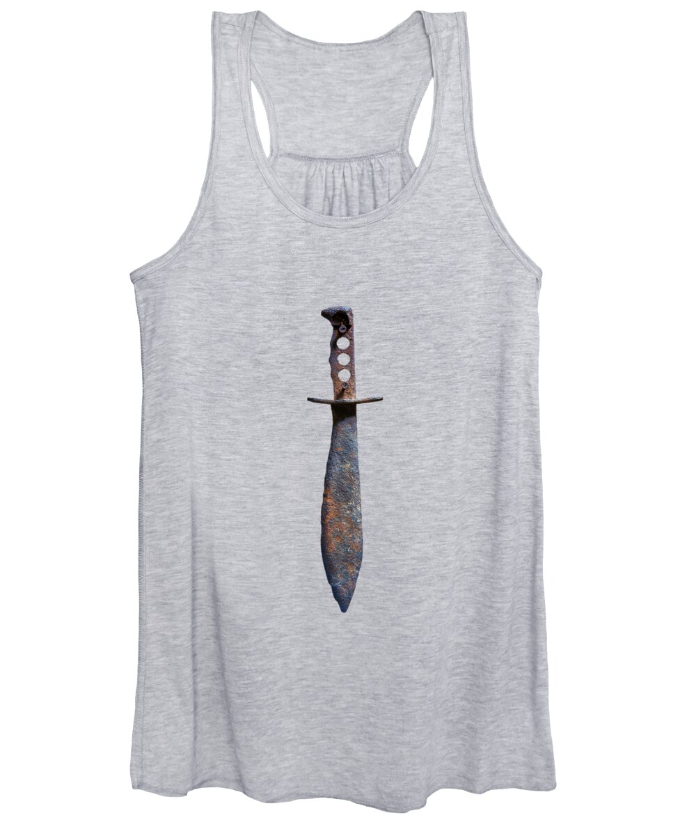 Antique Women's Tank Top featuring the photograph Tools On Wood 75 by YoPedro