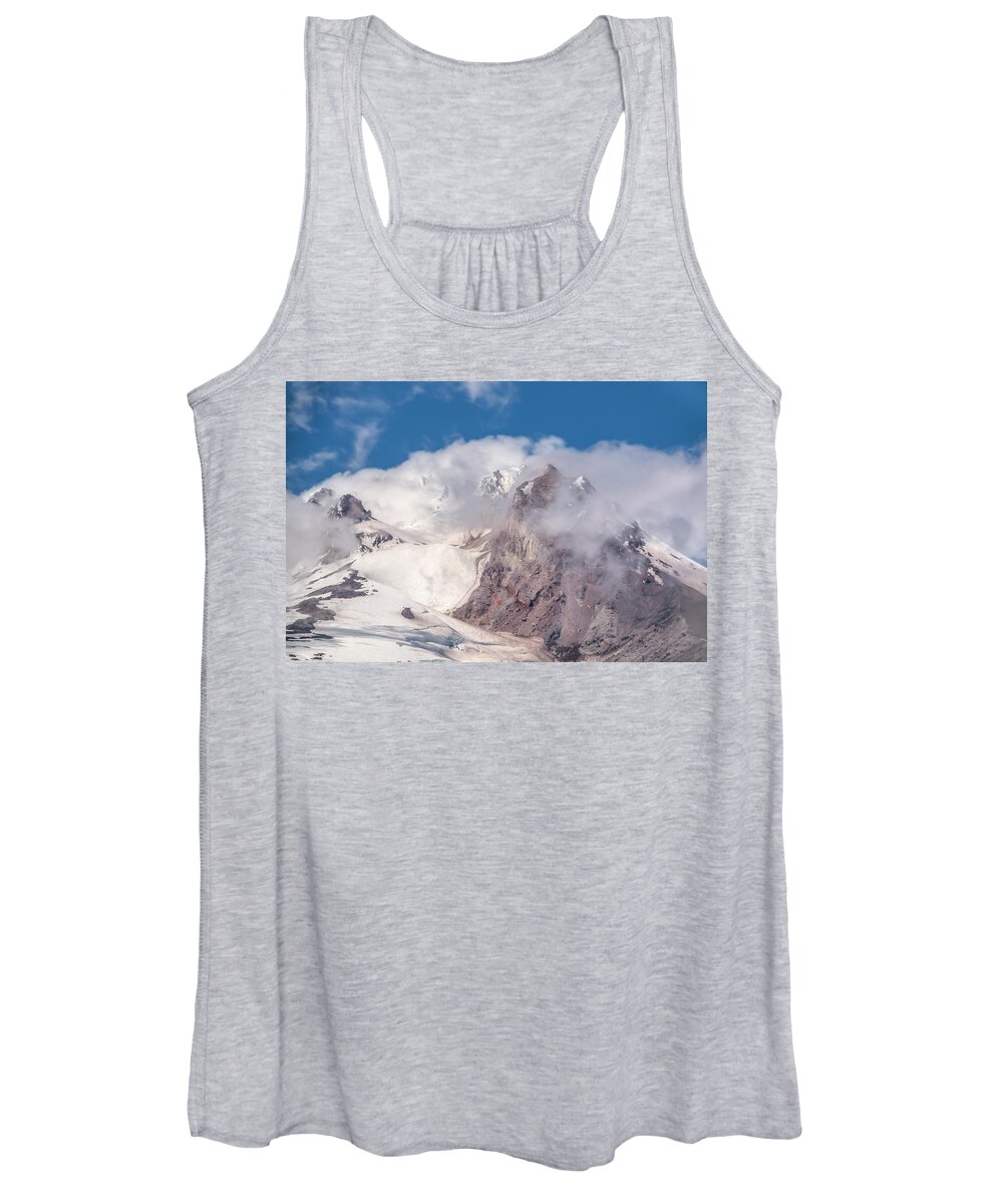 Mount Hood Women's Tank Top featuring the photograph Top Of The World by Kristina Rinell
