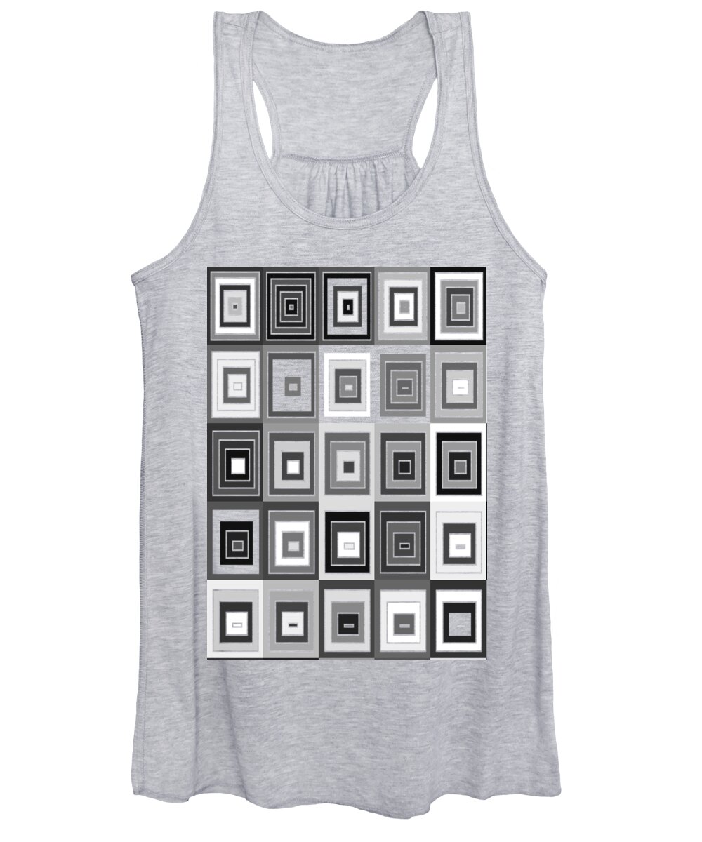 Abstract Women's Tank Top featuring the digital art Tp.2.50 by Gareth Lewis
