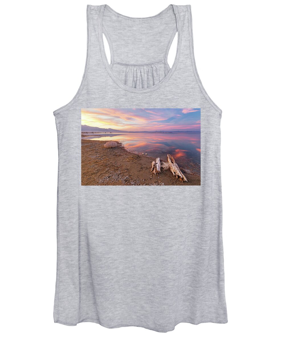 Mono Lake Women's Tank Top featuring the photograph Tranquility by Tassanee Angiolillo
