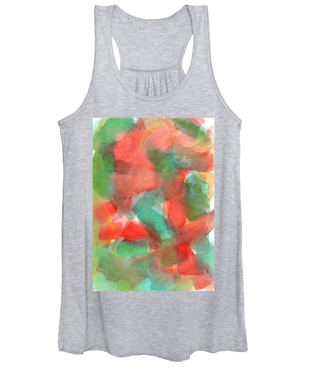 Watercolor Women's Tank Top featuring the painting Translucense by Marcy Brennan