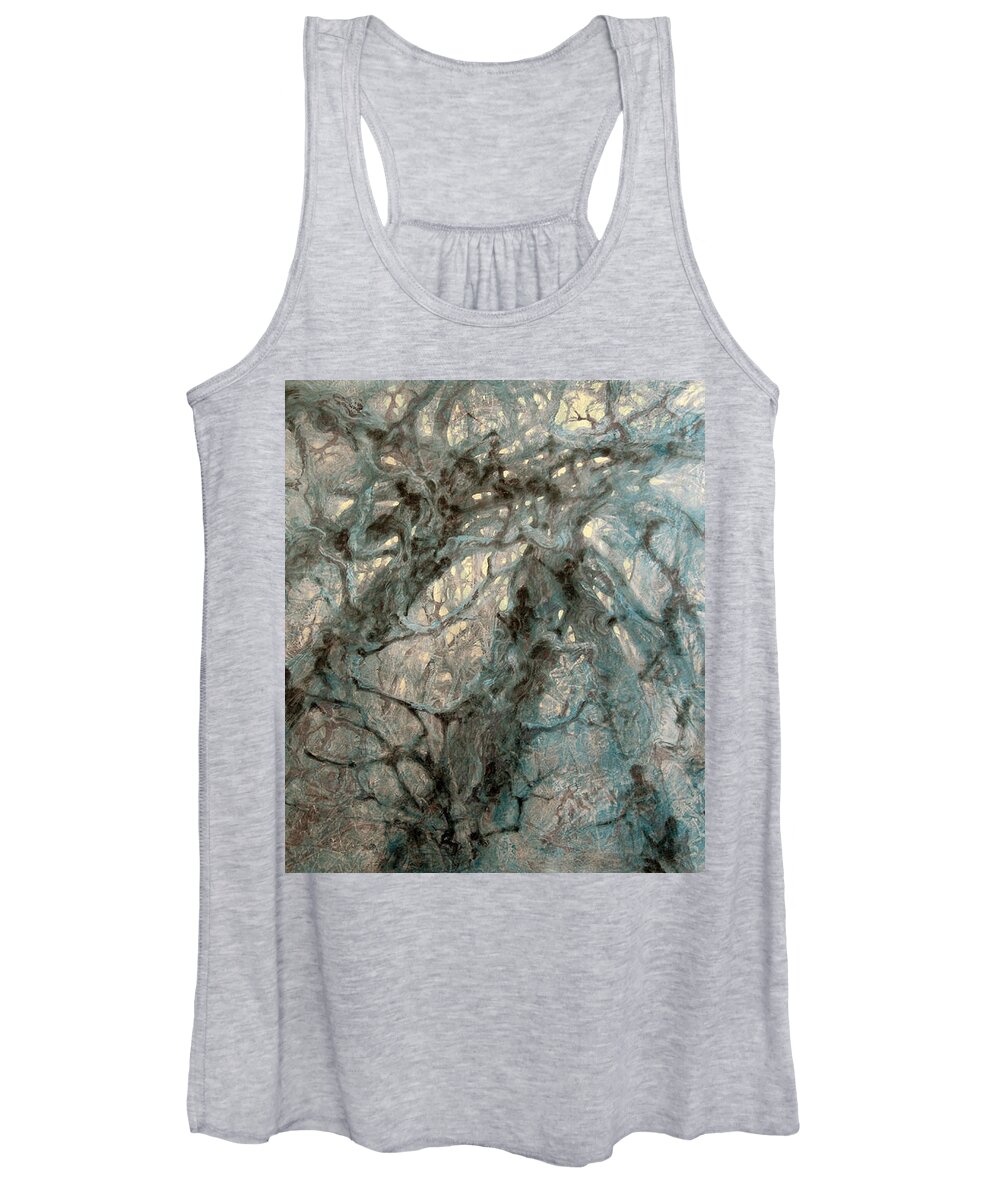 Landscape Of Human Forms Women's Tank Top featuring the painting Transmutation by William Stoneham