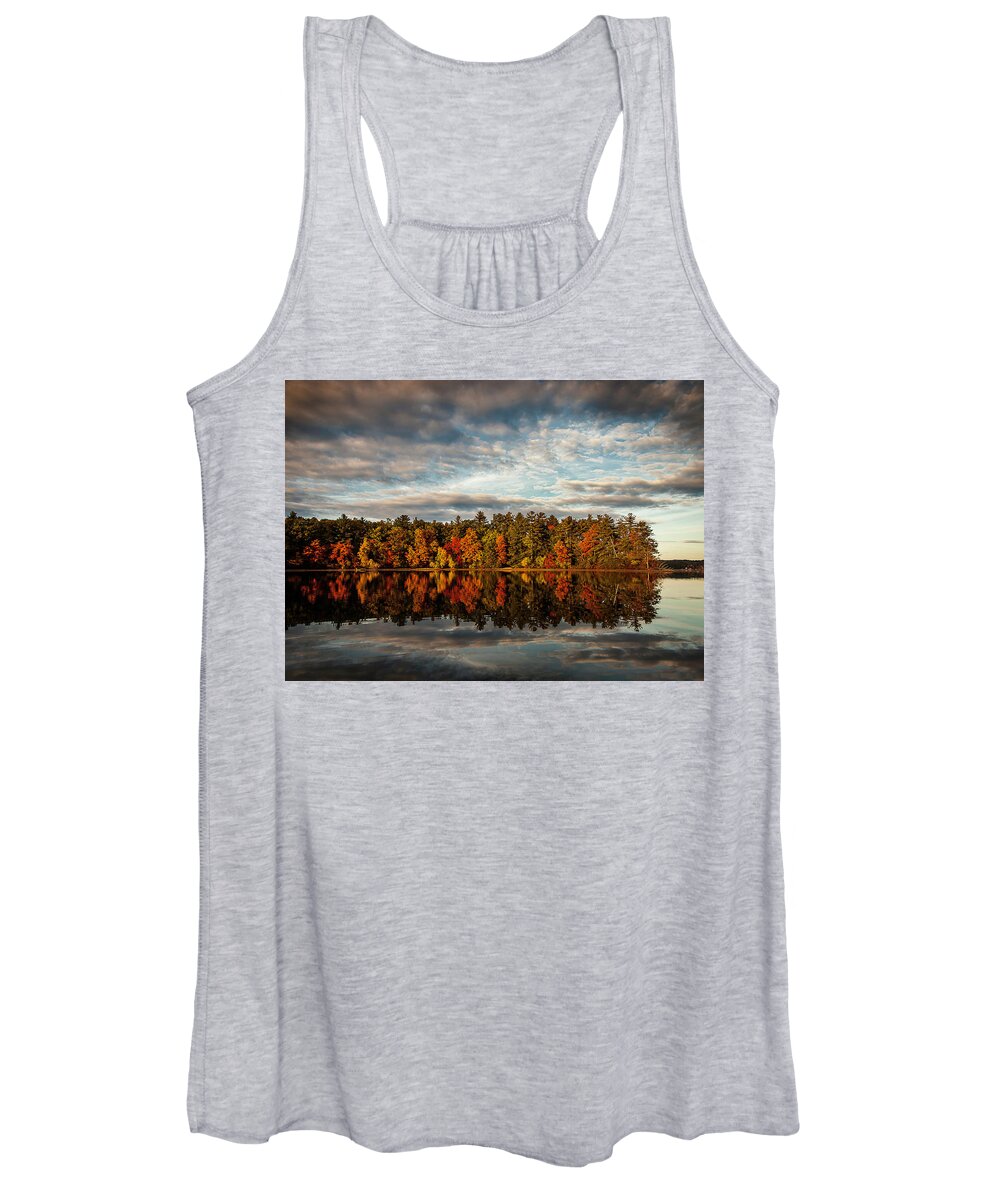 Fall Women's Tank Top featuring the photograph Trapp's Point by Benjamin Dahl