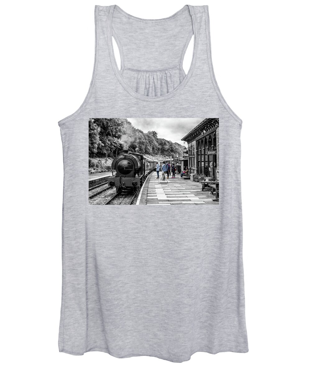 Steam Women's Tank Top featuring the photograph Travellers in Time by Nick Bywater