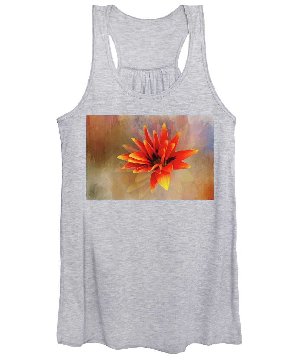 Photography Women's Tank Top featuring the digital art Treasure Flower Opening by Terry Davis