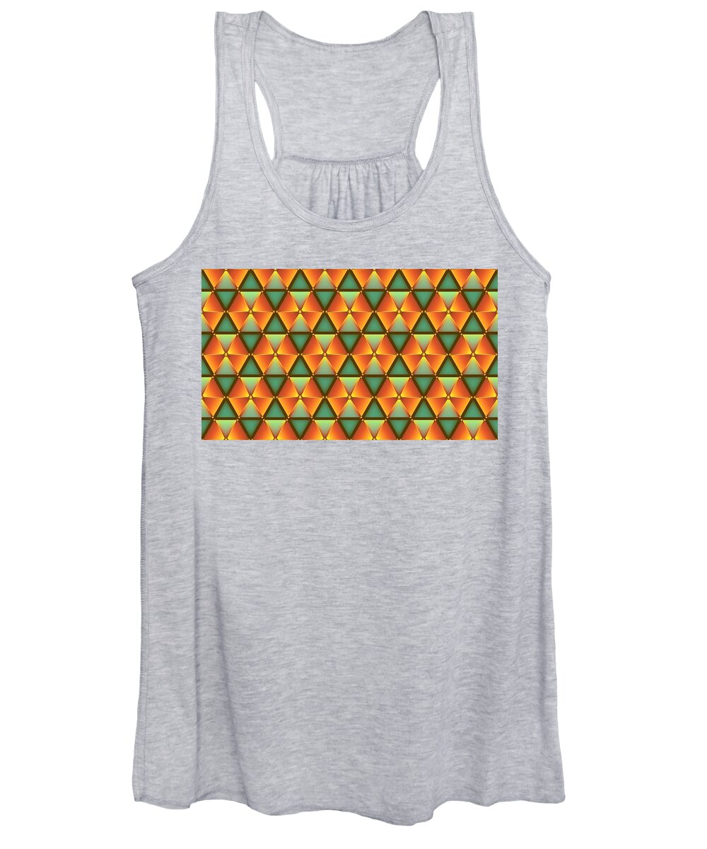 Triangle Women's Tank Top featuring the digital art Triangle by Maye Loeser