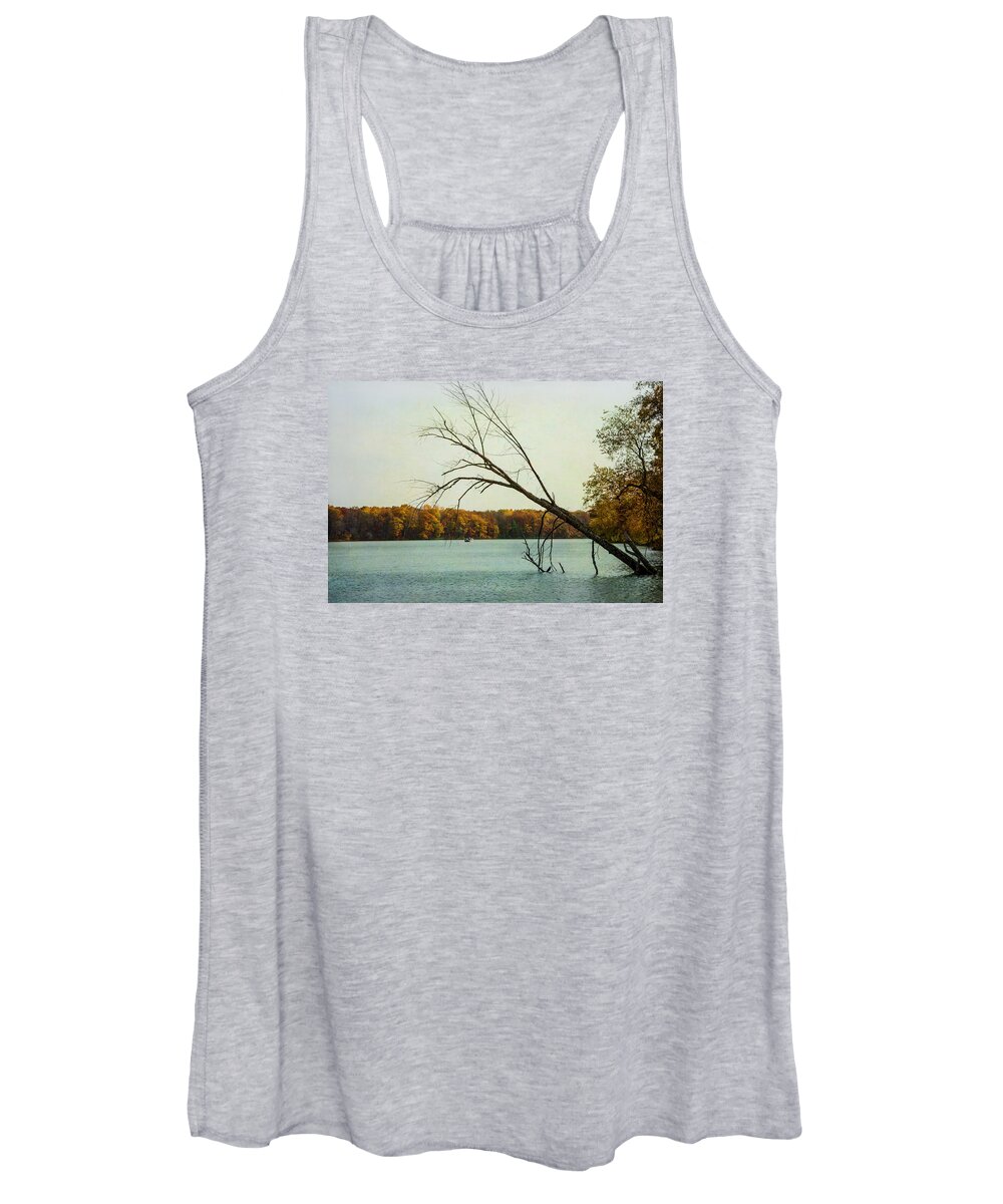 Trolling The River Women's Tank Top featuring the photograph Trolling the River by Susan McMenamin