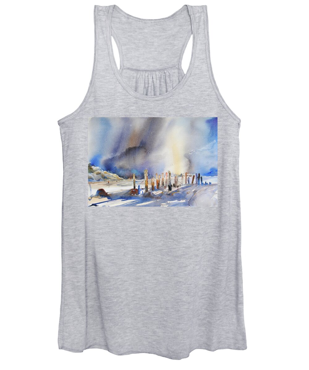 Visco Women's Tank Top featuring the painting Twilight Time by P Anthony Visco