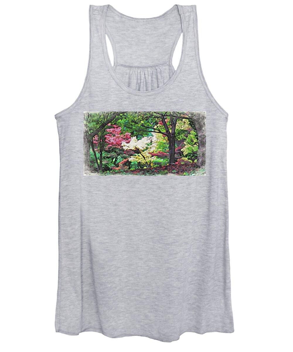 Autumn Women's Tank Top featuring the photograph Under the Canopy by Cameron Wood