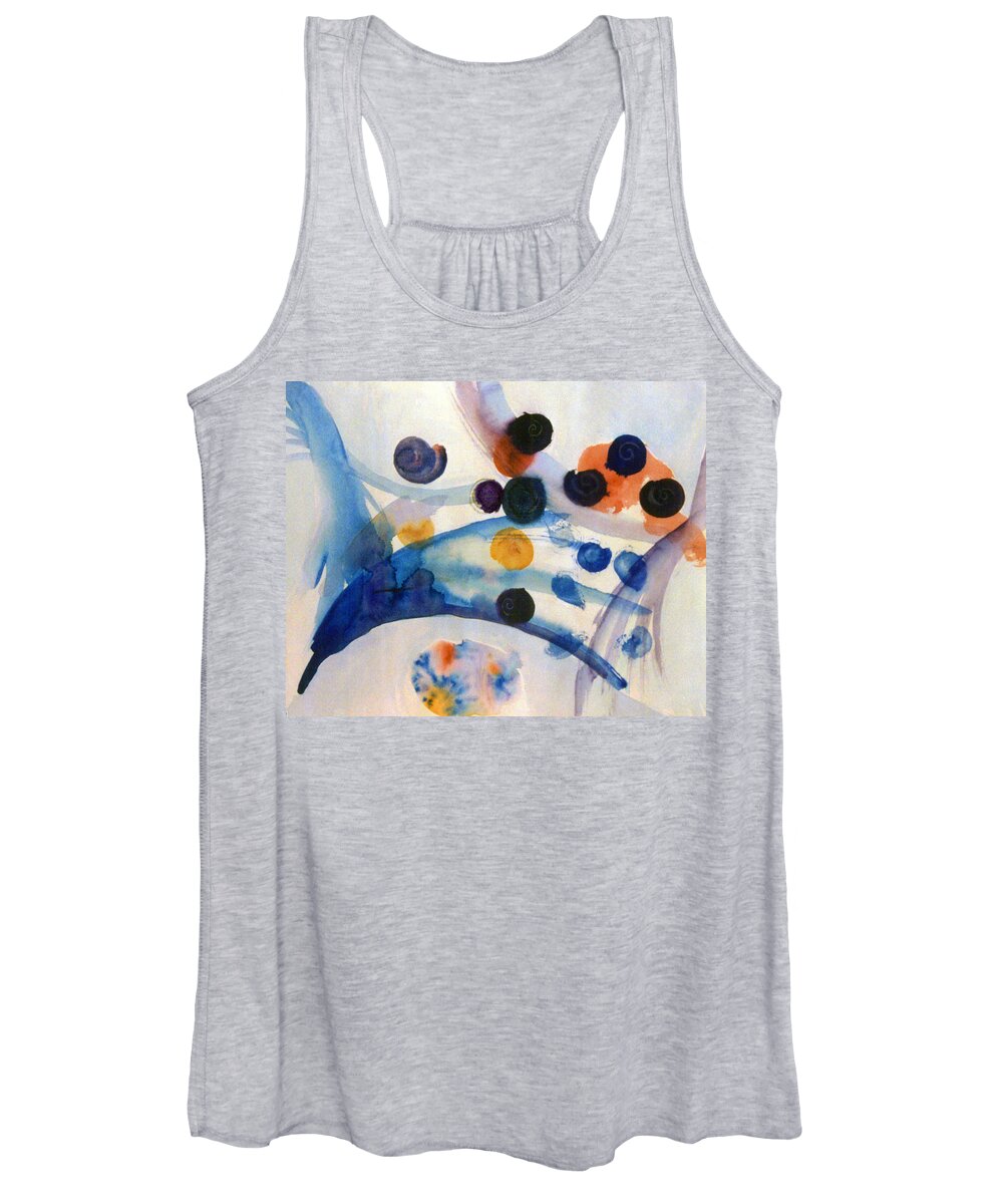 Abstract Women's Tank Top featuring the painting Under the Sea by Steve Karol