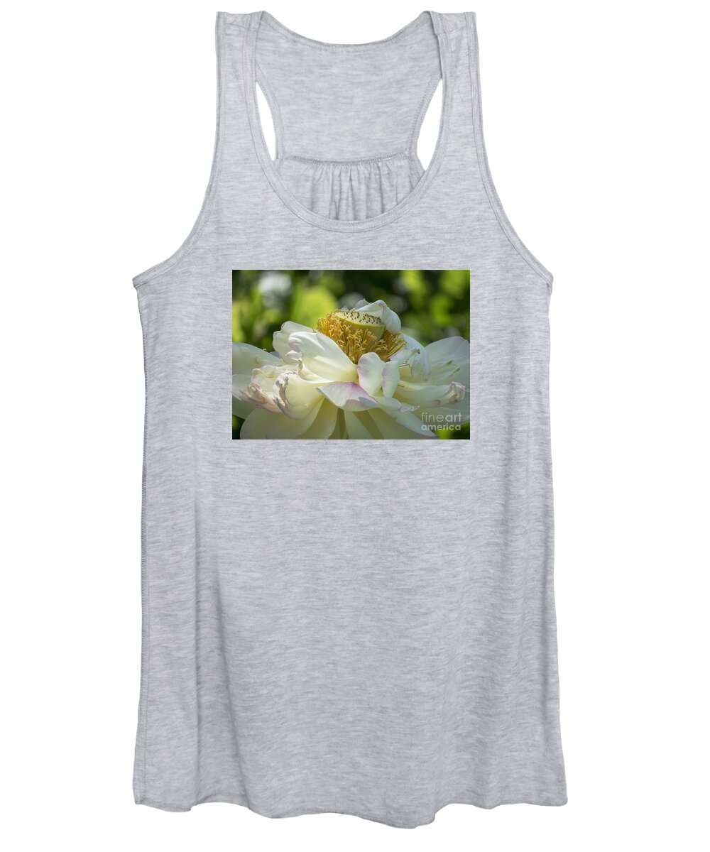 Flowers Women's Tank Top featuring the photograph Unfurling by Lili Feinstein