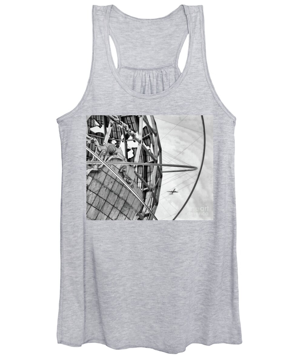 World's Fair Women's Tank Top featuring the photograph Unisphere 1964 World's Fair Queens NY by Chuck Kuhn