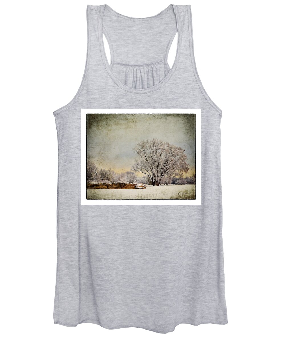 Tree Women's Tank Top featuring the photograph Unity Park 1 by Al Mueller