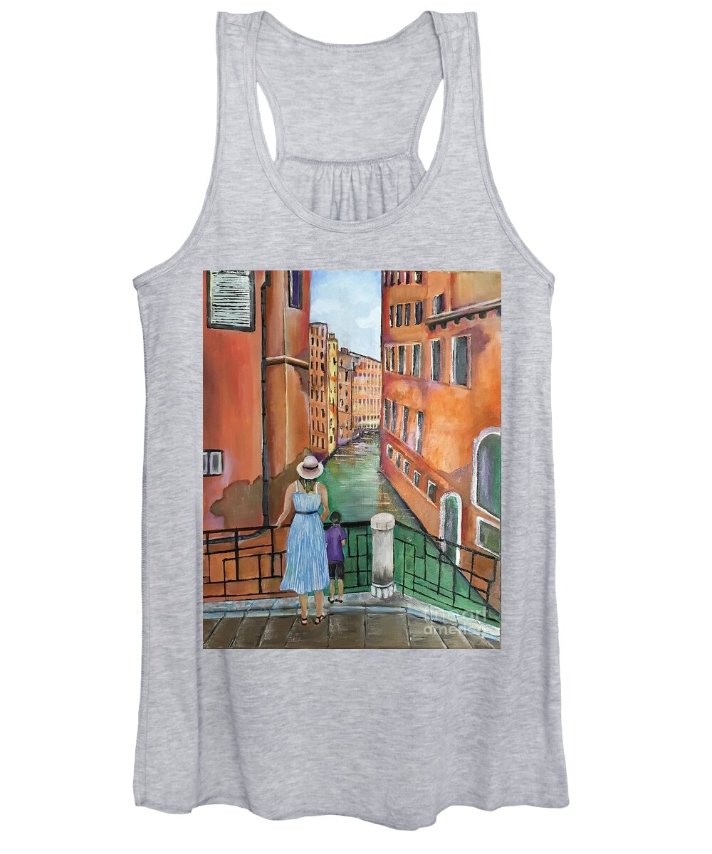 Venice Women's Tank Top featuring the painting Venice by Maria Karlosak
