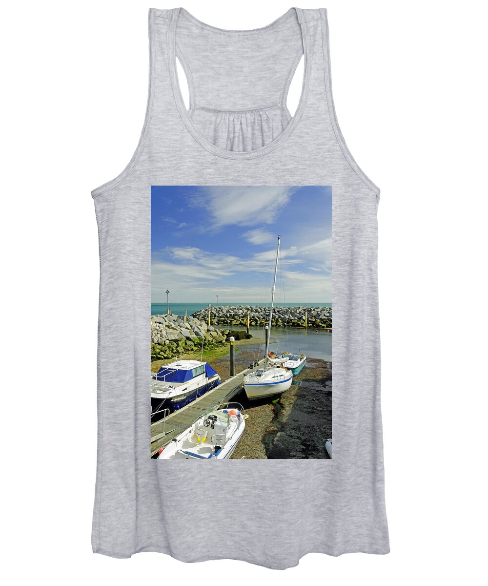 Europe Women's Tank Top featuring the photograph Ventnor Harbour by Rod Johnson