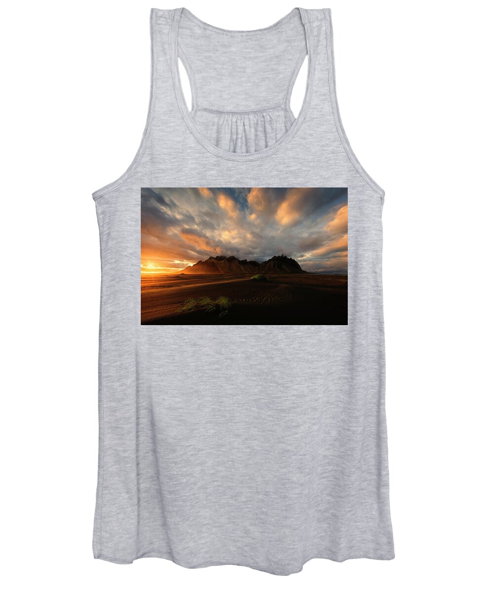 Iceland Women's Tank Top featuring the photograph Vestrahorn by Dominique Dubied