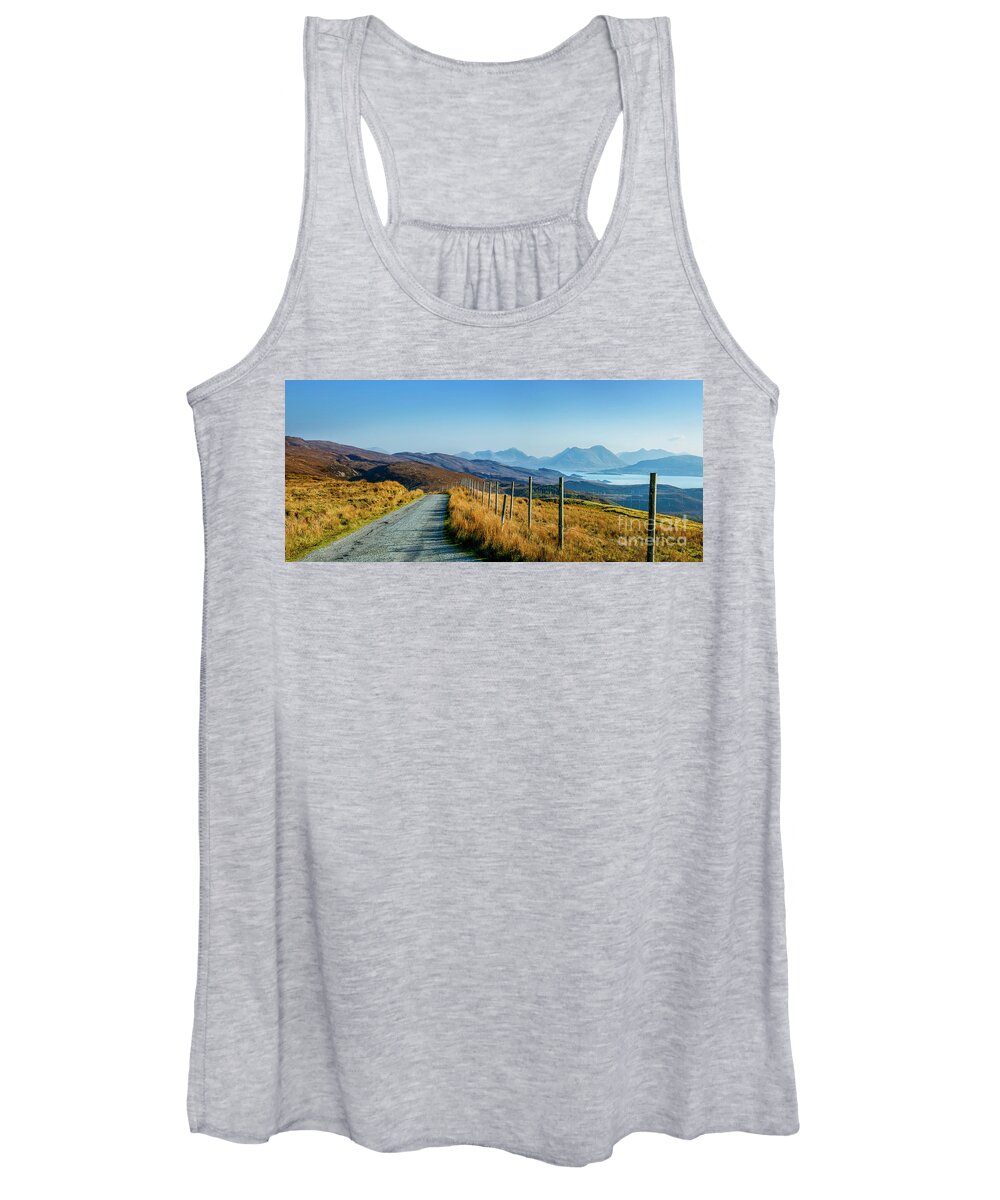 Isle Of Raasay Women's Tank Top featuring the photograph View from the Isle of Raasay to the Isle of Skye. by Phill Thornton