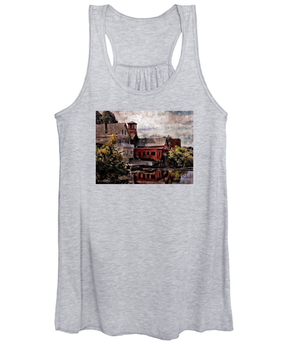Cityscape Women's Tank Top featuring the photograph View From The Squamscott River by Marcia Lee Jones