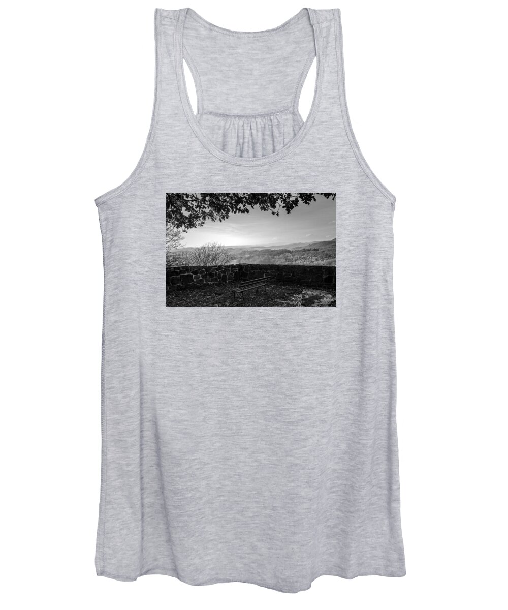 Outdoor Women's Tank Top featuring the photograph view into the Southern Harz by Andreas Levi