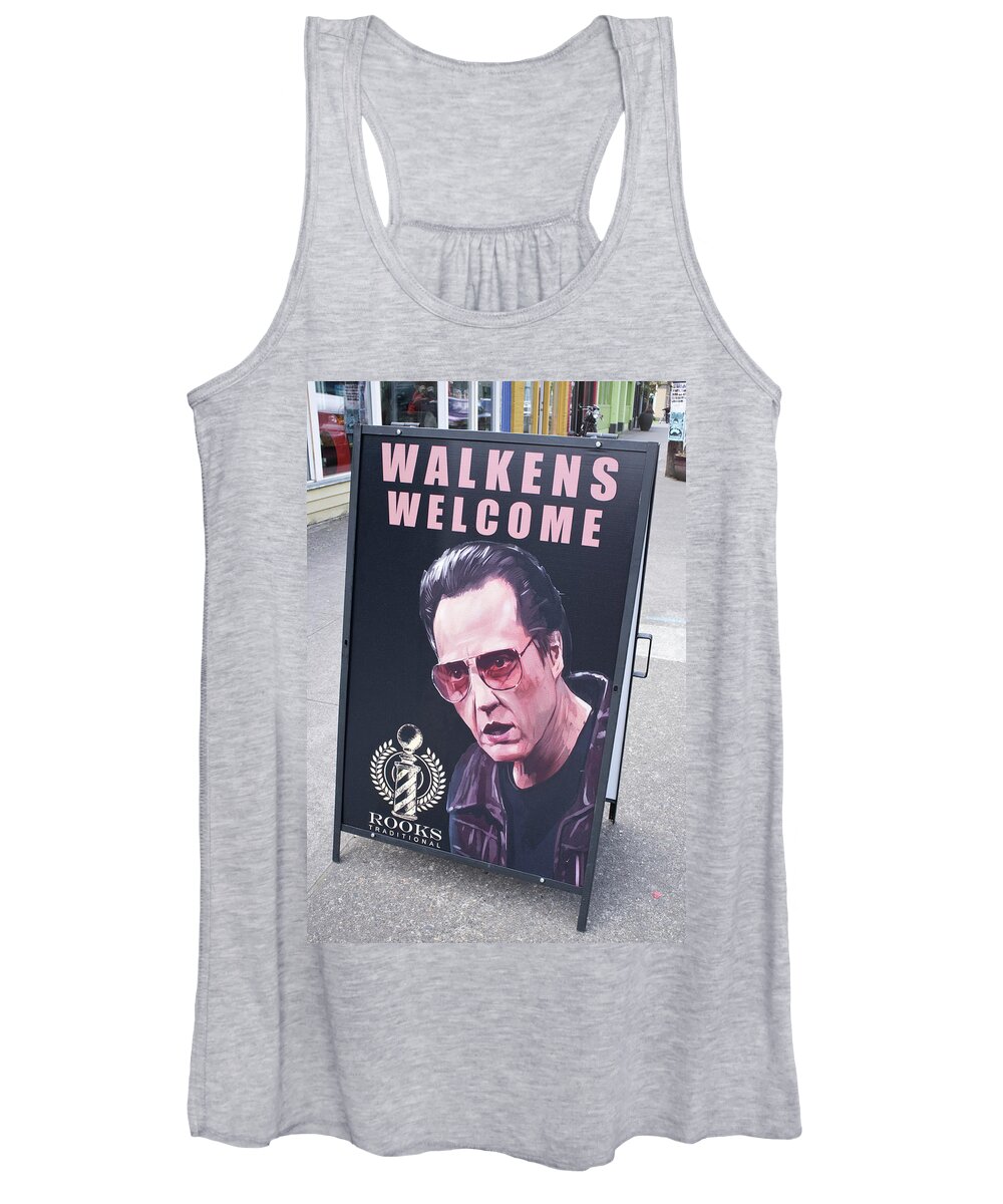 Color Women's Tank Top featuring the photograph Walkens Welcome by Frank DiMarco