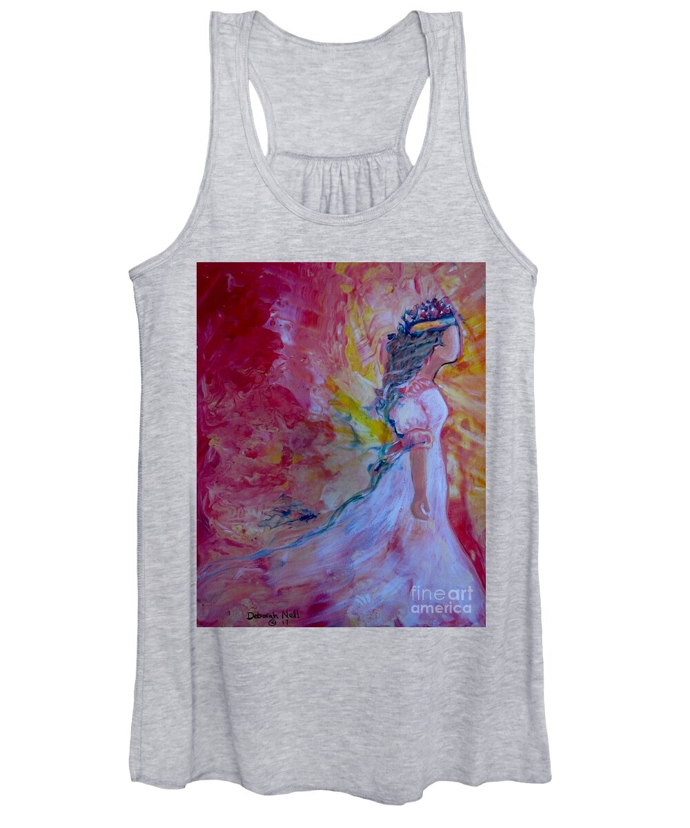 Princess Women's Tank Top featuring the painting Walking In Authority by Deborah Nell