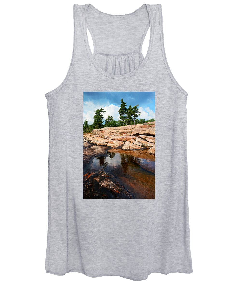 Wall Island Women's Tank Top featuring the photograph Wall Island Colours by Steve Somerville