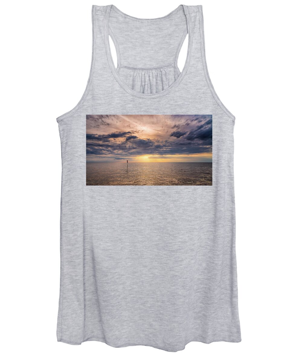 Cloud Women's Tank Top featuring the photograph Wash sunset by James Billings