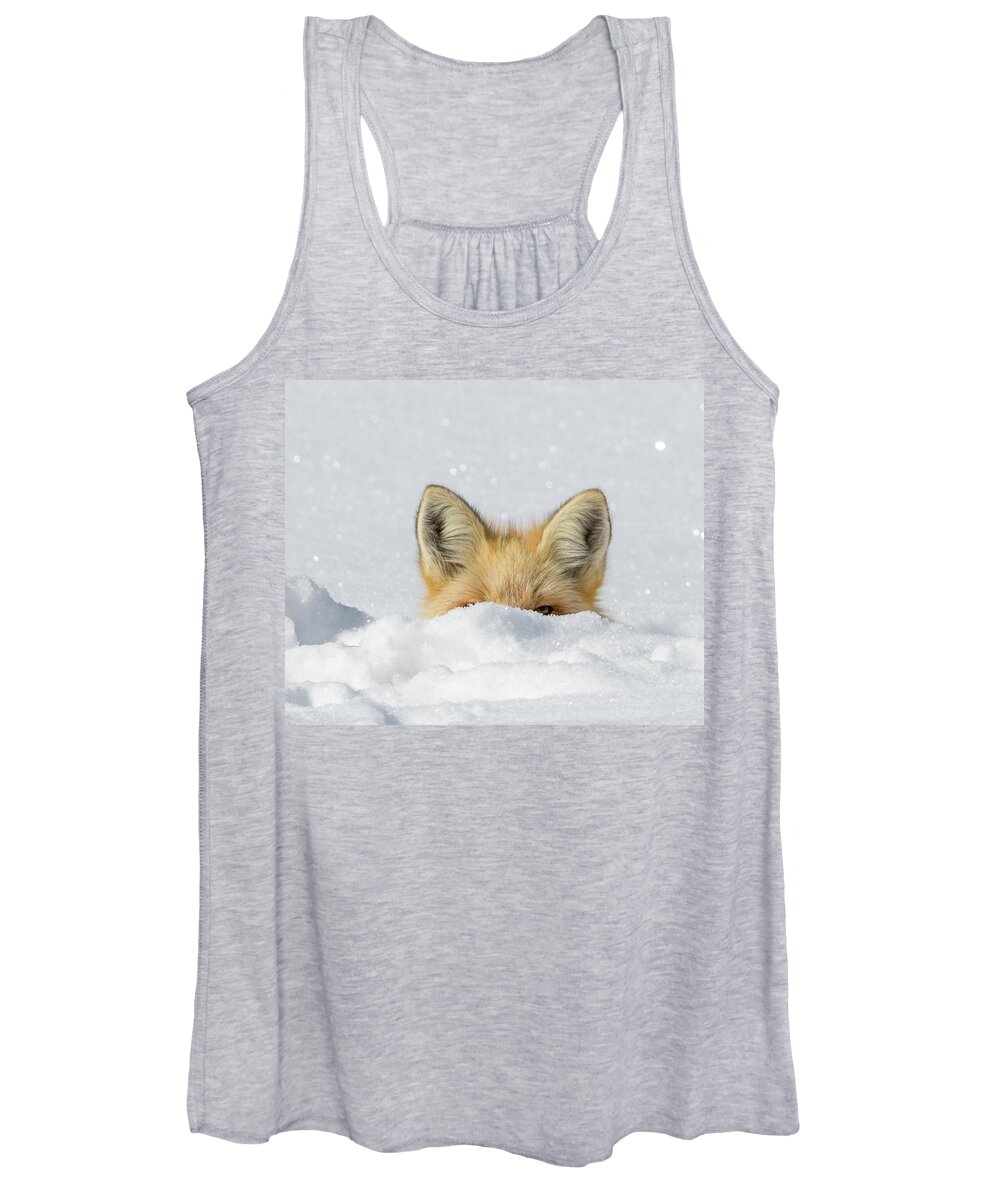 Fox Women's Tank Top featuring the photograph Watchful Eye by Kevin Dietrich