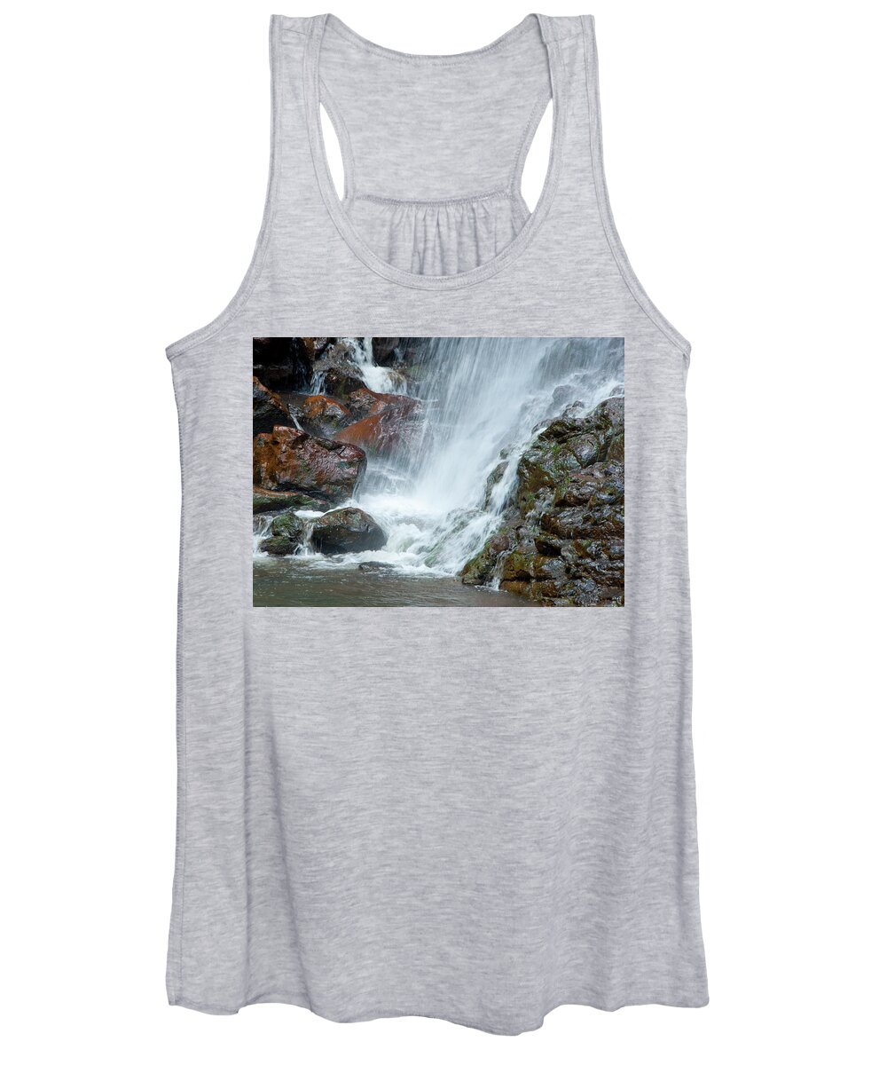 Waterfall Women's Tank Top featuring the photograph Waterfall by Steven Natanson